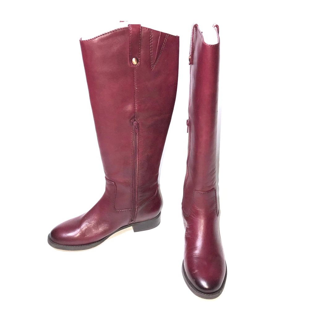 INC LEATHER RIDING BOOTS